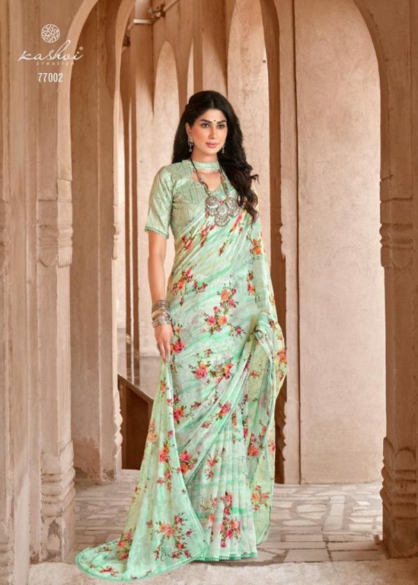 Kashvi Shraddha Fancy Wear Georgette Saree Collection